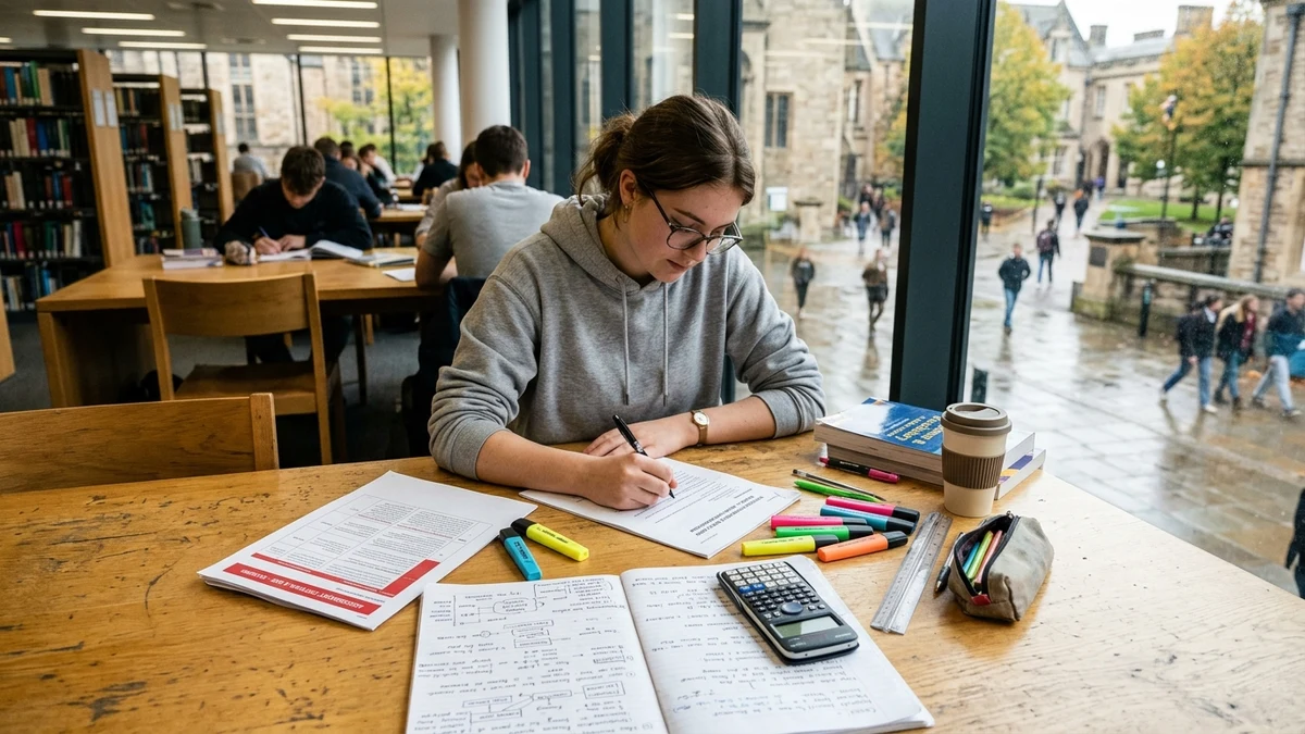 Aula universitaria durante la realización de las pruebas oficiales de Selectividad